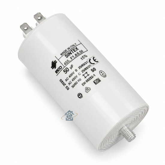 Condensateur 50μF 450V Whirlpool / Indesit 481281728516