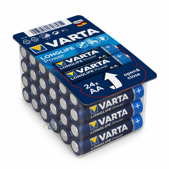 Varta - Lot de 24 piles alcalines AAA LR03 - 4903301124