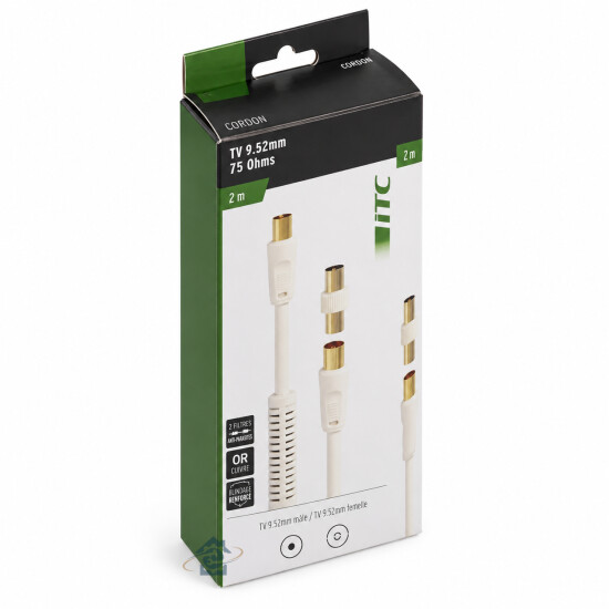 ITC Accessoires – Câble TV avec filtre 2 m – 304631
