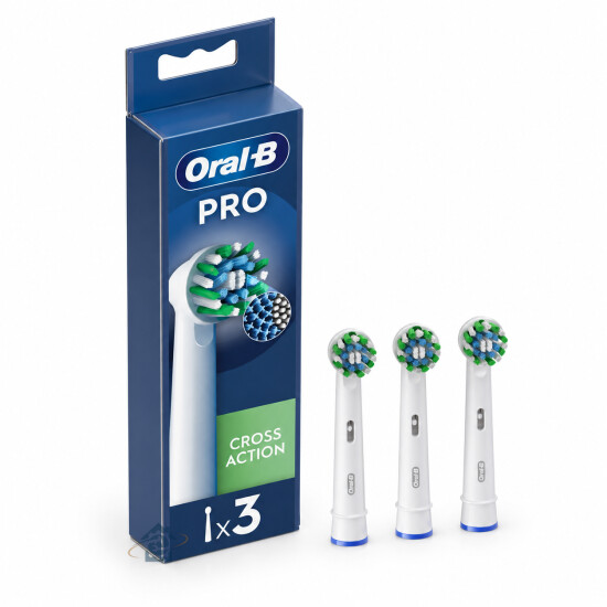 Braun Brossettes Cross Action Pro Blanc (x3)