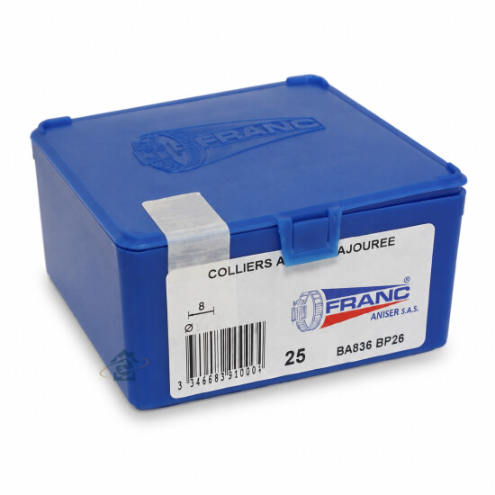 Franc - Lot de 25 colliers de serrage 25-45 mm - 4185954