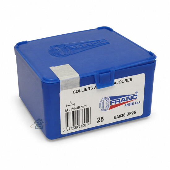 Boîte de 25 colliers de serrage 47-67 mm ANSER/FRANC 4185985