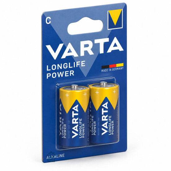 Lot de 2 piles alcalines C LR14 Varta