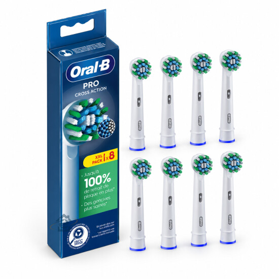 Braun Brossettes Cross Action Pro - Pack de 8