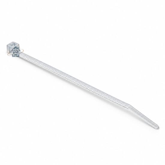 Lot de 100 colliers rilsan blancs RKG 4,8 x 200 mm