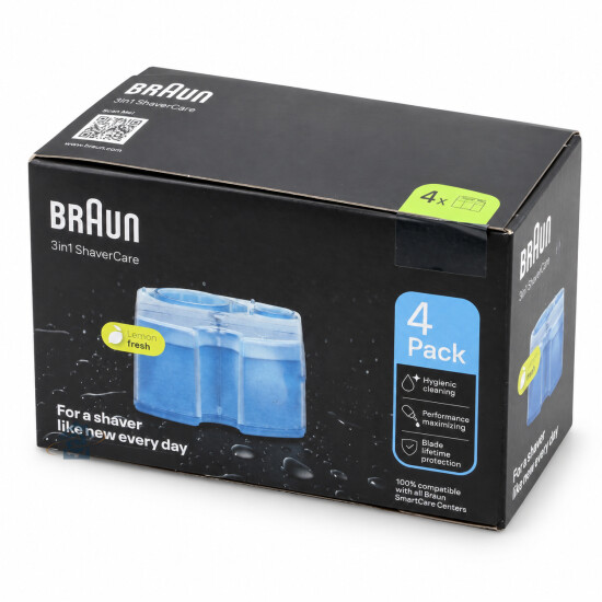 Braun Gel nettoyant pour rasoir et tondeuse (x4)
