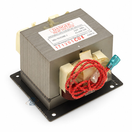 Transformateur haute tension MD-701EMR-1 pour four micro-ondes Brandt, Electrolux, Faure, Zanussi, Gorenje, Hisense, Mora, Upo