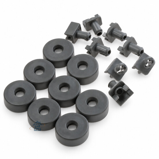 Kit 8 roulettes de panier inférieur lave-vaisselle AEG / Electrolux / Arthur Martin - 4071369419
