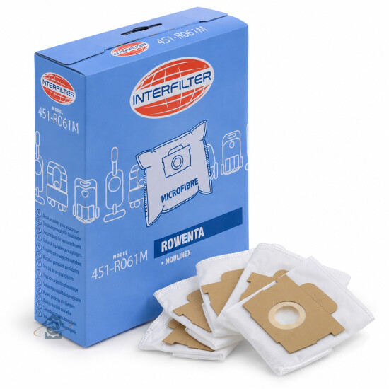 Rowenta / Moulinex - Lot de 5 sacs microfibres pour aspirateur - 35601435
