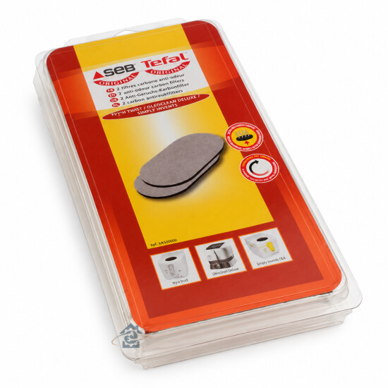 Seb - Lot de 2 filtres anti-graisse et anti-odeurs pour friteuse - XA500036
