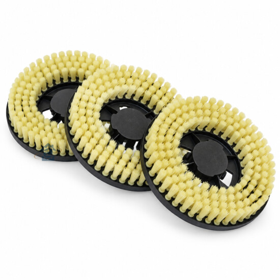 Tornado - Jeu de 3 brosses dures jaunes pour cireuse - VT504705