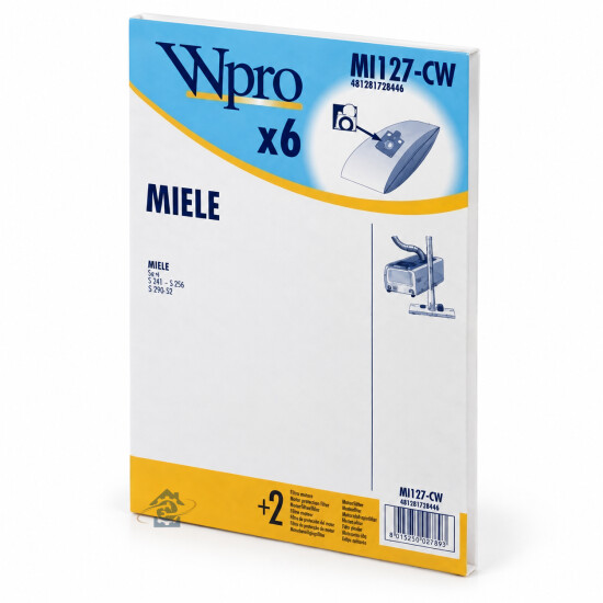 Boîte de 6 sacs papier + 2 filtres moteur pour aspirateur – 481281729668