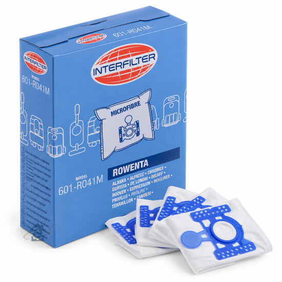 Boîte de 5 sacs microfibre pour aspirateur Rowenta, Tefal, Calor, Delonghi… - 35600719