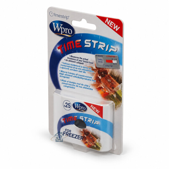 Whirlpool - Lot de 25 Time Strips pour réfrigérateur/congélateur - 481281719324