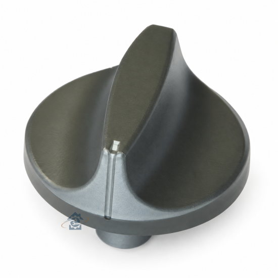 Bouton de commande gris pour four micro-ondes - 97910239