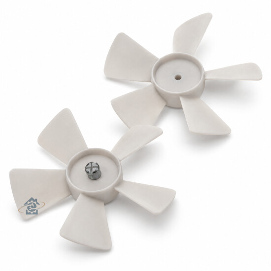 Hélice de ventilateur pour four micro-ondes Whirlpool, Bauknecht, Ignis - 481931039025