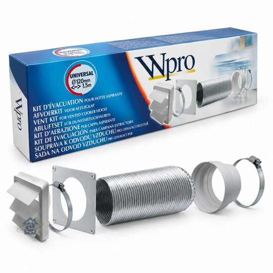 Kit d'installation évacuation extérieure UVK120 pour hotte - 481281719166