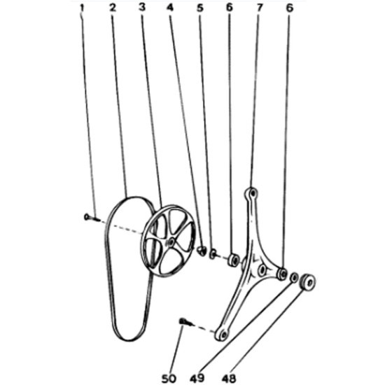 Vis fixation poulie conduite(21106) (repère 1) C00039671