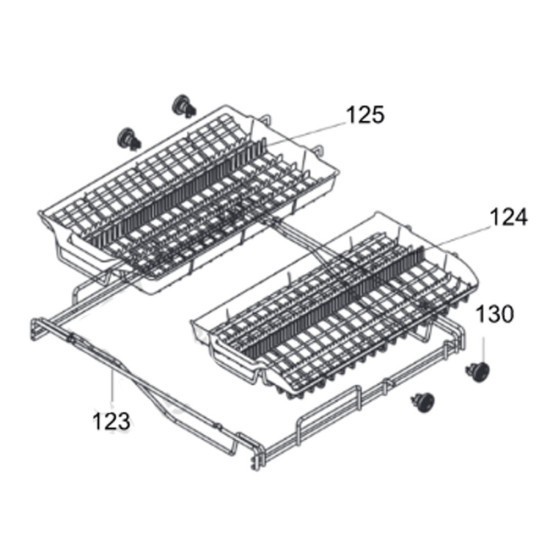 Roulettes panier supérieur (repère 130) AS0009842
