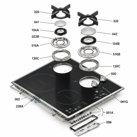 Bouton noir Faure - 3550308096