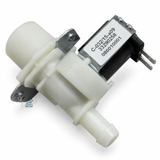 Électrovanne 1 voie 180° pour lave-linge De Dietrich