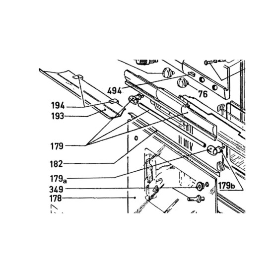 Poignée de porte (repère 179) 92734292