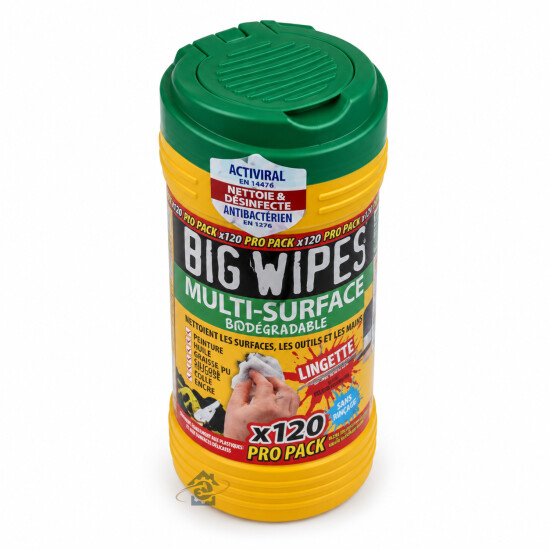 Boîte de 120 lingettes haute performance Big Wipes BGW2423