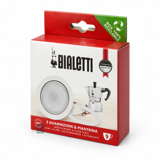 Kit joints + filtre Bialetti 9 tasses - F0800005