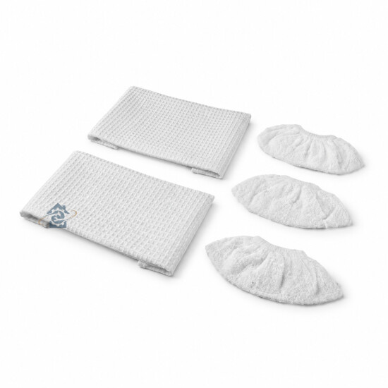 Polti Kit 2 serpillères et 3 bonnettes pour nettoyeur vapeur - 9000845918