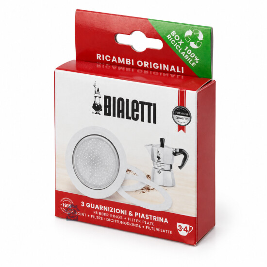 Kit joints + filtre 3 tasses pour cafetière Bialetti – F0800003