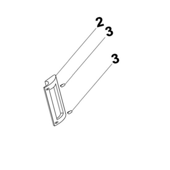 Cache ovale de vis de poignée (repère 3) 1059522, 50040115