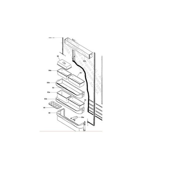 Balconnet petits pots (repère 93h) 41004419