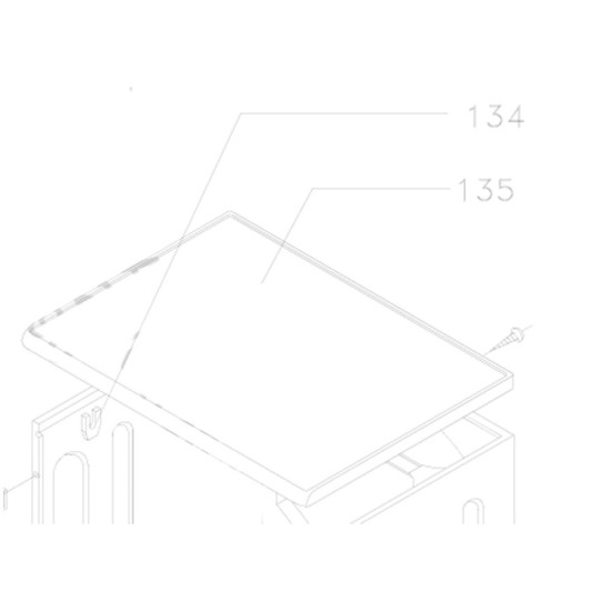 Couvercle top (repère 135) AS0004860