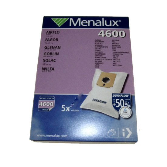 Lot de 5 sacs + 1 filtre moteur 9001961391