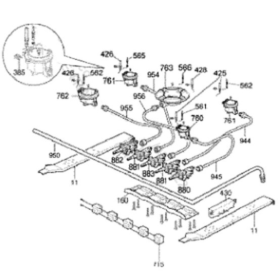 Robinet semi rapide (repère 881) 70X2375
