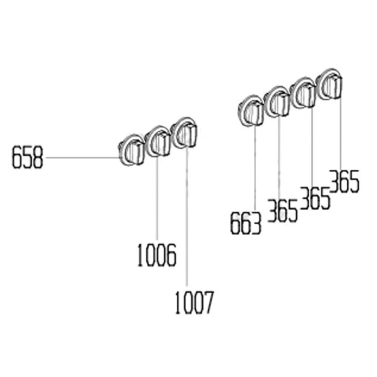 Manette thermostat (repère 1007) 250315620