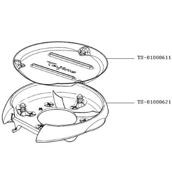 Réflecteur (repère TS-01000611) TS-01000611