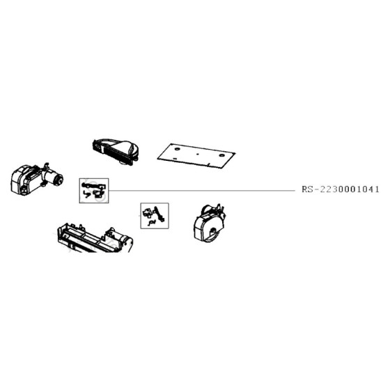 Capteur gauche + support RS-2230001041