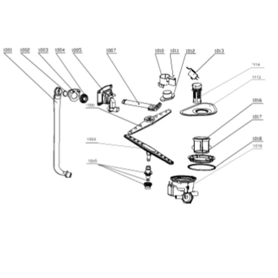 Bras de lavage (repère 1006) 17646
