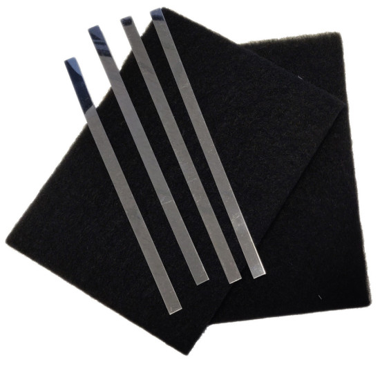 Lot de 2 filtres charbon (avec tiges de fixation) 74X4121