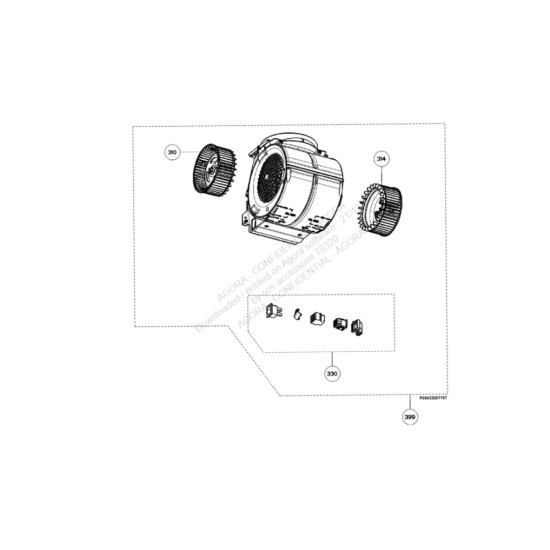 Turbine gauche (repère 310) 50248787009