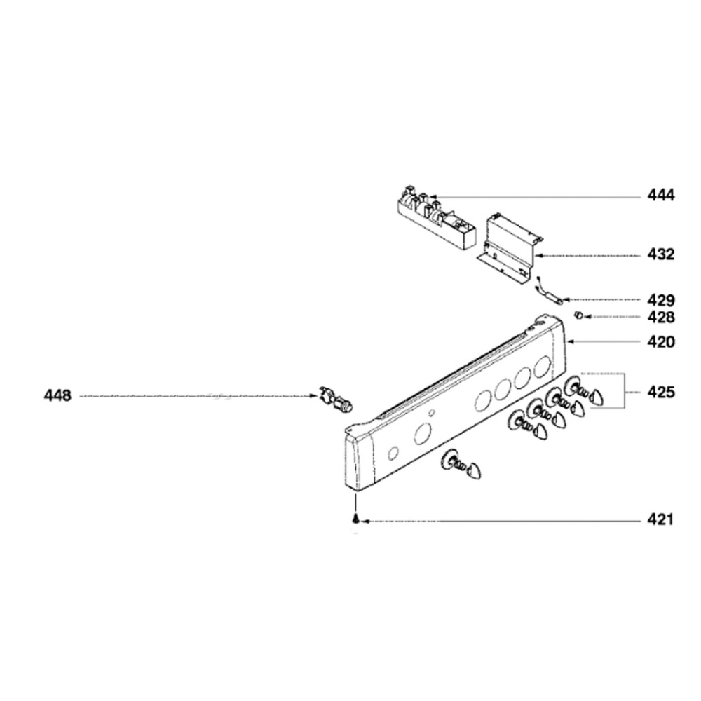 Manette bruleur (repère 425) 74X4909