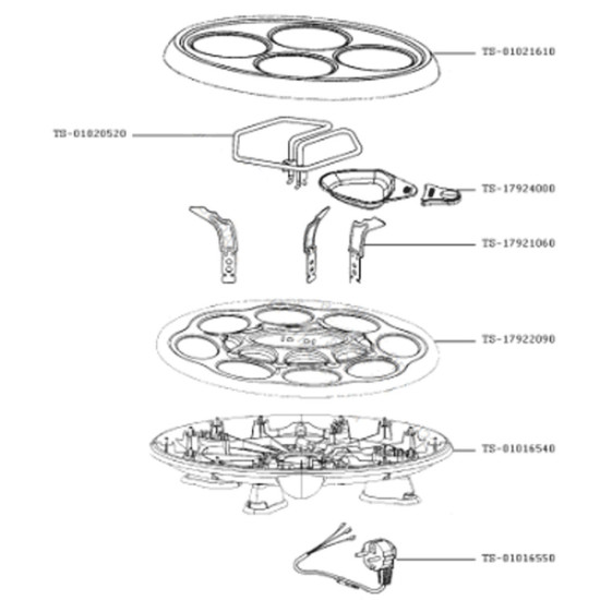 Plaque à crêpes (repère TS-01021610) TS-01021610