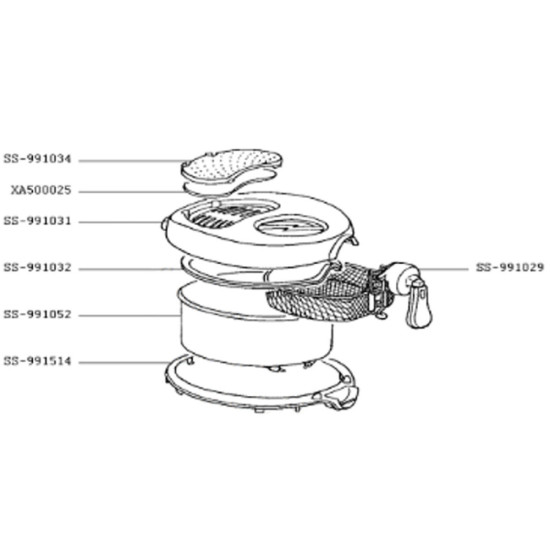 Cuve + résistance (repère SS-991052) SS-991052