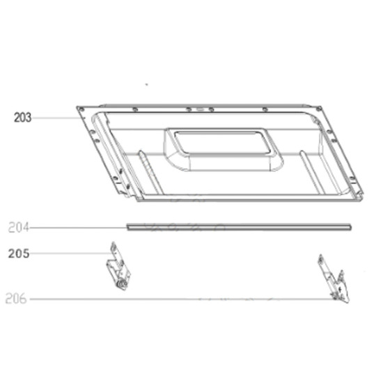 Joint de tour de porte (repère 204) 721C92