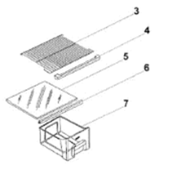 Bac à légumes (repère 7) 134A96