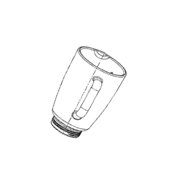 Bol blender en verre 287C28