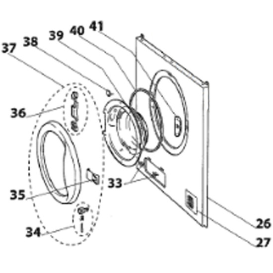 Charnière de hublot (repère 36) 21309