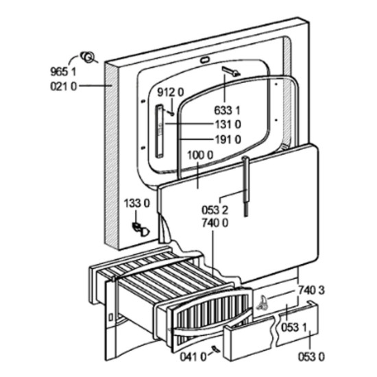 Joint de porte (repère 191 0) 481246668461