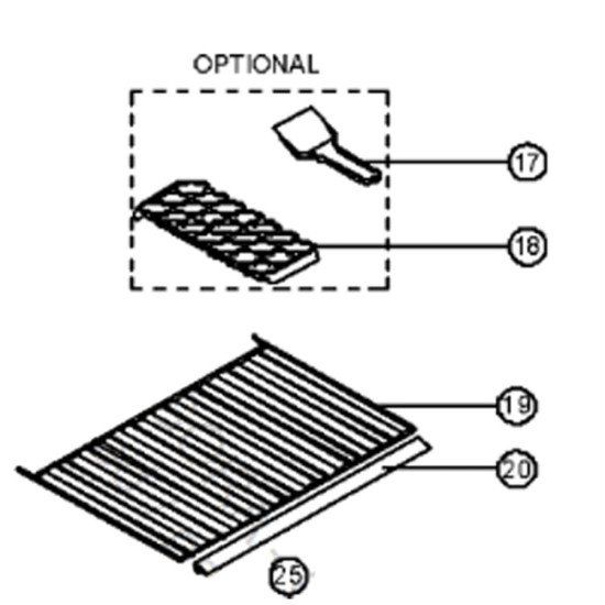 Clayette, étagère (repère 19) 45000985